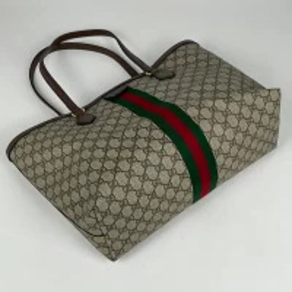 Gucci Tote GG Web Sherry Beige Red Bag Green Supreme Ophidia Red Green
